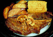 fried steak dinner
