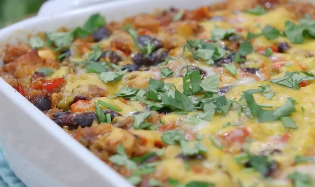 Black Bean and Chicken Tortilla Casserole