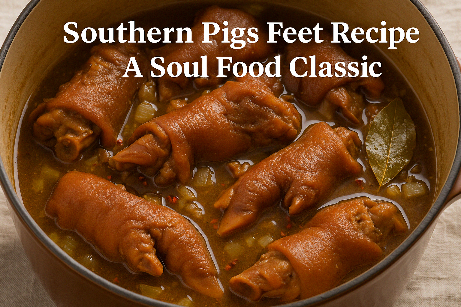 boiled pigs feet recipe