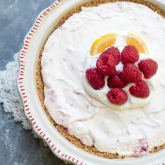 Lemon Raspberry Pie