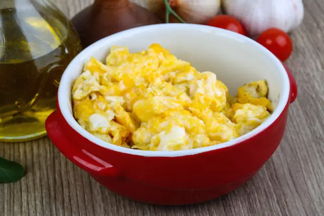 scrambled eggs